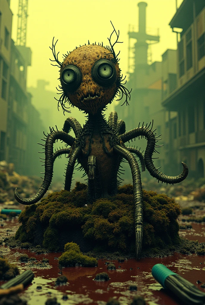 doll, ((nine)), fear, apocalypse, ruins , <lora:nine:0.8>, cartoon