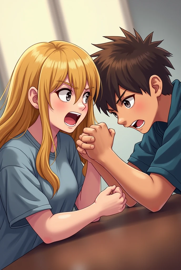nsfw,1 male,Sweat,White Breath,Pokémon,Lillie,room,Side view,Having my breasts massaged,Embarrassed expression,