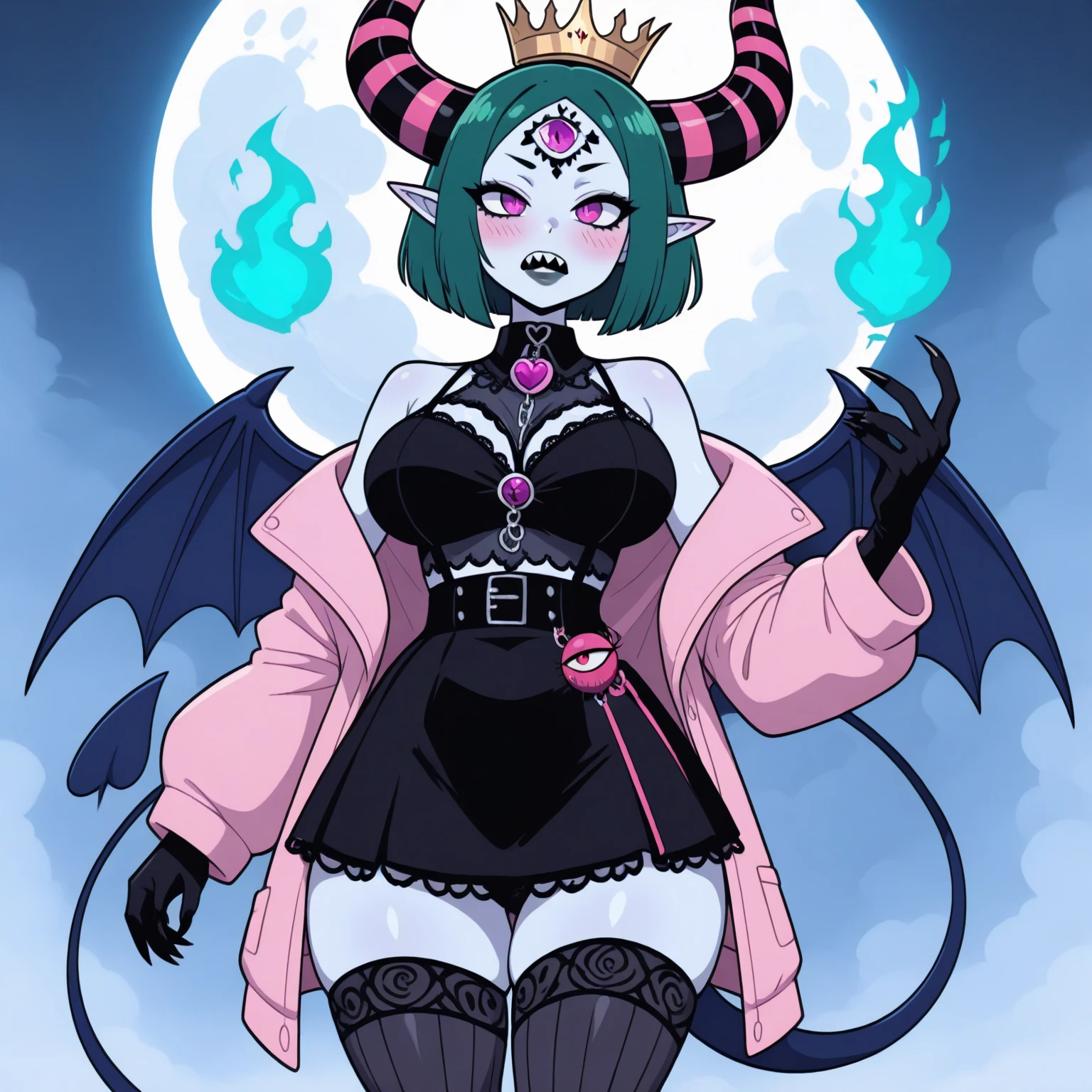 Mature, fully clothed, demonic clothing, hourglass body, HQ, full body picture, seductive body, lustrous body, looks at camera, high detail, demonic tail, Dark bedroom at night, big breasts, detailed background. a succubus stepping out of the darkness. high detail picture.
