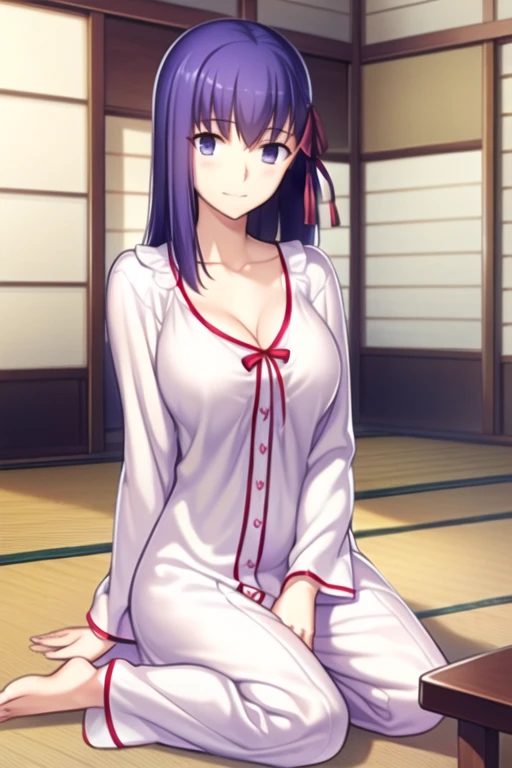 ((masterpiece)), Highest quality, Super detailed,(One girl),Yukino Chitose、ykts、 Long Hair,Beautiful background ,((kimono、Young female hostess in kimono、White tabi socks、Undressed)), chest, Curved body,Lie in, Look to the side, Worried face, NSFW、