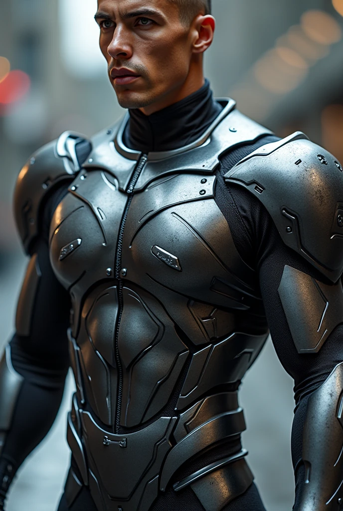 Ben Affleck as Robocop, wearing Robocop full armor, glowing lights, (dynamic pose), (hyper realistic:1.4), (realistic:1.3), (best quality real texture skin), full body, (Cinematic Light), highly detailed skin, skin pores, (highly detailed face:1.1), (highly detailed eyes:1.1), realistic pupils, (perfect anatomy:1.1), (perfect proportions:1.1), (photography:1.1), (photorealistic:1.1), volumetric lighting, dynamic lighting, real shadows, (highres:1.1), sharp focus, daylight, (realistic, hyperrealistic:1.4), intricate, high detail, dramatic, subsurface scattering, big depth of field, vivid, polished, sharpened, ((full Sharp)), (extremely absurdres),8k hdr, cyberpunk Chicago police station background,pale skin, pink nipples, skinny, good lighting, very pale skin, light skin, model with attractive body,,big bulge and big butts,(Best quality, 8k, Masterpiece). High Detail , , superior quality, natural lighting, beautiful, sexy, correct anatomy, good composition,realistic shapes, realistic skin tones,Natural eyes,realistic eyes,looking up at viewer,vpl,realistic muscles,Realistic wrinkles on the skin,Realistic arms and legs,Realistic face,realistic hair,Make a sexy and seductive face,, Clear Focus: 1.2, Perfect Body virile: 1.4 , Slender Abs: 1.2, Wet Body: 1.5 , Highly detailed face and skin texture, detailed eyes, double eyelids, big upper lip, man focus,amazing composition, front view, HDR, volumetric lighting, ultra quality, elegant,Post a erotic photoshoot,Realistic pose,detailed hair,full body,Fujifilm XT3 photorealistic art by midjourney
