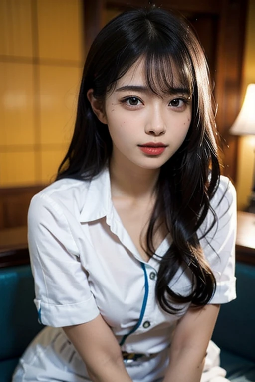Super close-up: Japanese busty junior high school girl is massaging the breasts that are about to fall out of her shiny school uniform, Seduce her in front of her eyes. Wet hair, Wet, Sweating, Sweat dripping, Sexy Poolside.