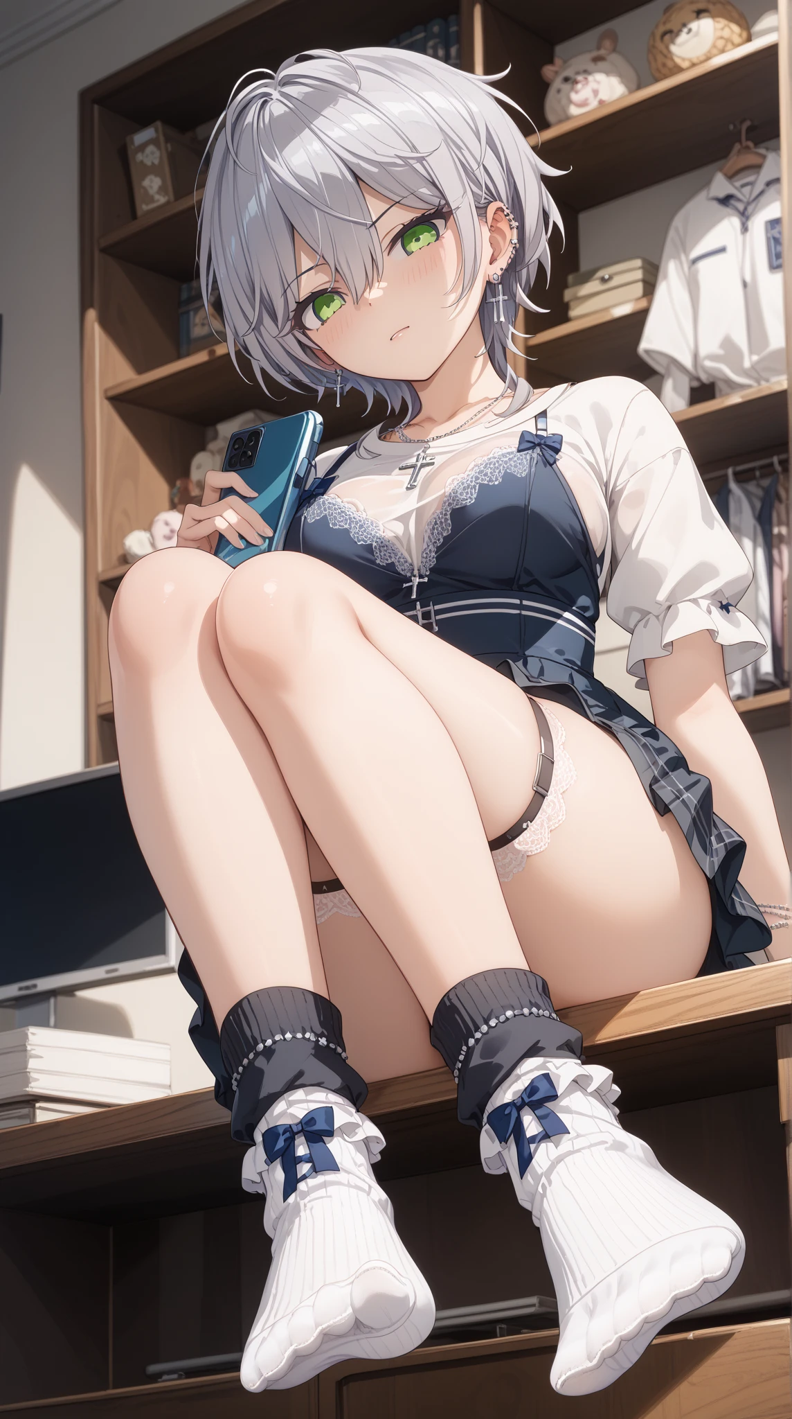 Little Girl　skirt　Child frill panty shot　