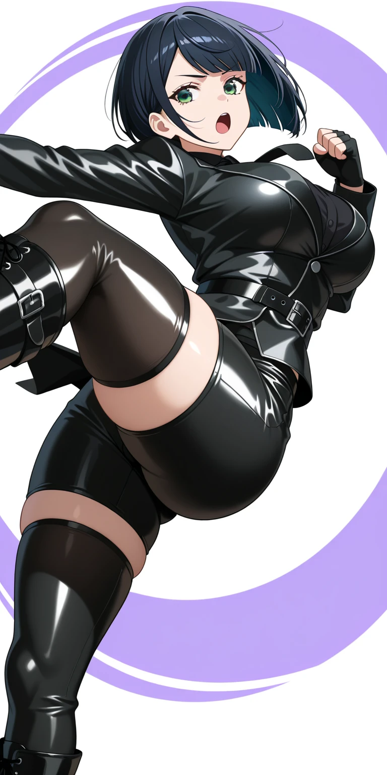 (masterpiece, best quality:1.2, perfect hands, parfect fingers, parfect face, high resolution, high detail, 4k,) 1 girl, (tiny, little, junior, teen, teenage, student, little age, young, young age,) ((maid)), blonde hair, forehead, messy hair, piercing ear, huge breast, ((dark skin)), (skinny, ribs, skinny stomach,) half closed eyes, ((black eyeshadow, black shadow under eye)),woman with penis, flaccid penis, grab penis, huge penis,