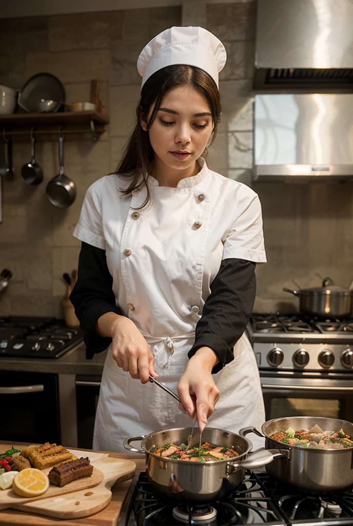 fille, sniper, toit, tenue légère, meilleure qualité, chef-d