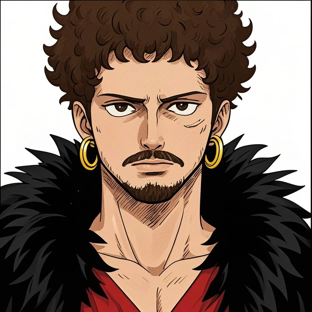 Man with curly mulatto skin 