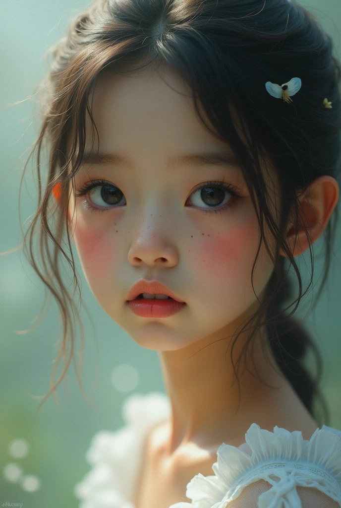 {high quality}, Octane Rendering, Ultra HD, Depth of Field, epic, Movie, ancient China, 1 Girl, Cute face, Solitary, Flying Fish,