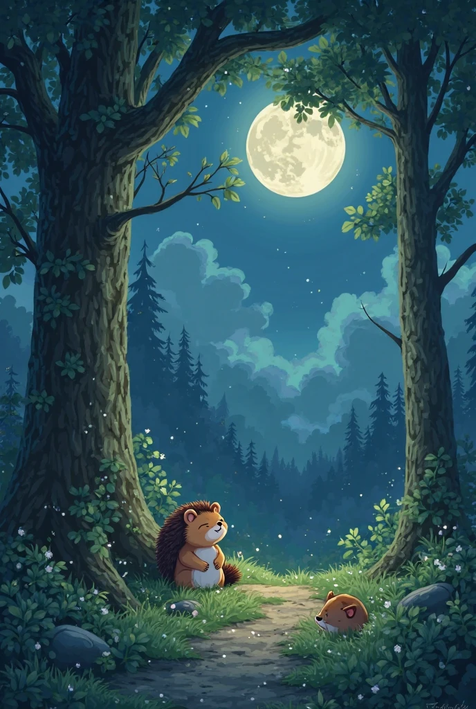 Prompt copy:
Ghibli animation style,月光笼罩的梦幻ln the forest。A huge full moon hangs low,Silver light sprinkles all over the mossy path。Beside the oak tree roots,The little hedgehog rubs his eyes and yawns;The squirrel on the branch curls up with his tail in his arms;The rabbit's ears are exposed in the nest。A hazy light dust dances lightly,thin fog漫过树根,All things sink into a sweet dream in the cradle of stars and moon。A warm and quiet night of sleep。
Core element analysis:
Style lock: “Ghibli animation style” - 明确视觉基调。
Core scenery:
ln the forest: “月光笼罩的梦幻ln the forest”、"Oak roots"、"Mossy path"、"Branches"、"Rabbit nest"、"Tree roots"。
themoon: “A huge full moon hangs low”、"Silver glow sprinkled"。
Night: Overall atmosphere reflects。
Animal state (The essential!):
“The little hedgehog rubs his eyes and yawns” - 直接描绘困倦动作。
"a squirrel curls up with its tail" - Classic sleeping posture, reflects comfort and sleepiness。
“The rabbit's ears are exposed in the nest” - 躲进窝里,Only reveal features,Suggest falling asleep。
“All things sink into a sweet dream in the cradle of stars and moon” - 总结所有生灵安眠状态。
Atmosphere rendering (The essence of Hayao Miyazaki):
Light: "Silver glow sprinkled"、“A hazy light dust dances lightly”。
Hazy: “thin fog漫过树根”。
Warmth and tranquility: “A warm and quiet night of sleep”、“梦幻ln the forest”、"Starry cradle"。
Fairy tale feeling: "Moonlight enveloped"、“A huge full moon hangs low”。
Sensory suggestion: although no sound is written directly,But "warmth" "Warm and Quiet"、"Sleeping"、"Sinking into a sweet dream" conveys a strong sense of tranquility。
this prompt is intended to generate a picture:
full of Ghibli's signature soft colors、细腻笔触和梦幻Light的画面。
核心场景是月光下的ln the forest,巨大圆月提供光源和Fairy tale feeling。
Focus on depicting cute little animals in different sleeping postures: Yawning hedgehog、Curled squirrel、Rabbit in the nest,Jointly presents the theme of "preparing to fall asleep"。
thin fog、Light dust creates an ethereal feeling、 peaceful sleeping atmosphere。
conveys warmth as a whole、safety、a feeling of sleeping gently wrapped in nature。