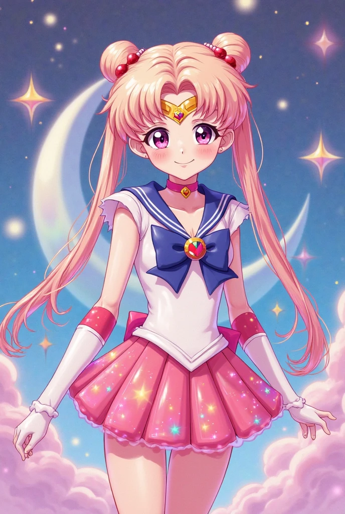 sailor girl in a sailor costume with a pink background, sailor moon style, by Sailor Moon, sailor moon!!!!!!!!, inspired by Sailor Moon, 8 0 s anime art style, retro anime girl, the sailor moon. beautiful, jen bartel, portrait knights of zodiac girl, anime style 4 k, anime styled digital art, sailor moon aesthetic, 8 0 s anime vibe