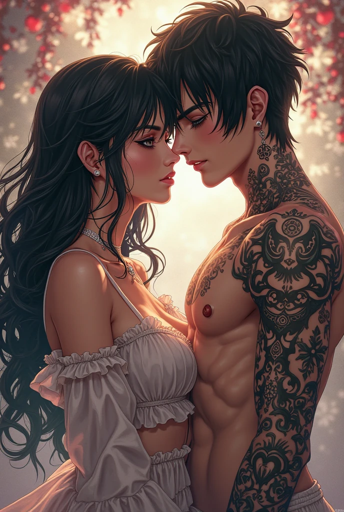 One Handsome short-haired tall huge beefy muscular Chad in center-of-composition hugging many beautiful bitches tackling him and touching him and feeling him and snuggling him and squeezing him, so many bitches visiting him, dressed for the beach , perfect bodies with nice asses, women: very long flowing unkempt hair, flowers in hair, seductive, tattoos, ornate materials, golden hour, , jewelry, 8k photography, raytracing, photorealistic, masterpiece, in love, grins, perfect faces, Flirtatious, setting: a beach bonfire, harem, watercolor, racially diverse, kissing each other, adoration, worship, laying in bed,