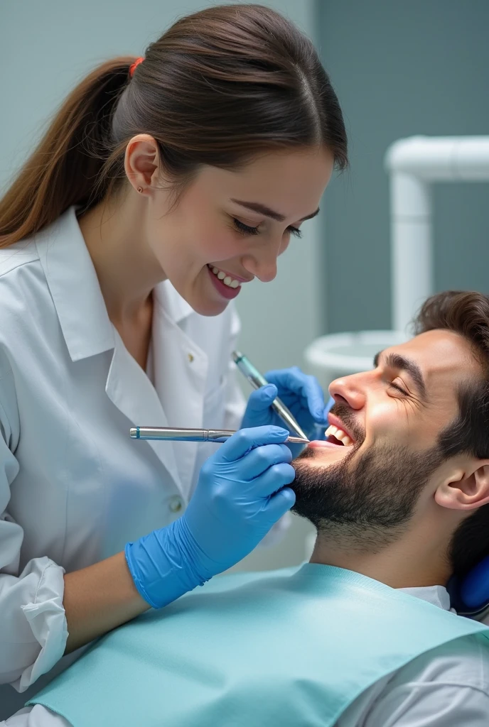 Dental treatment man