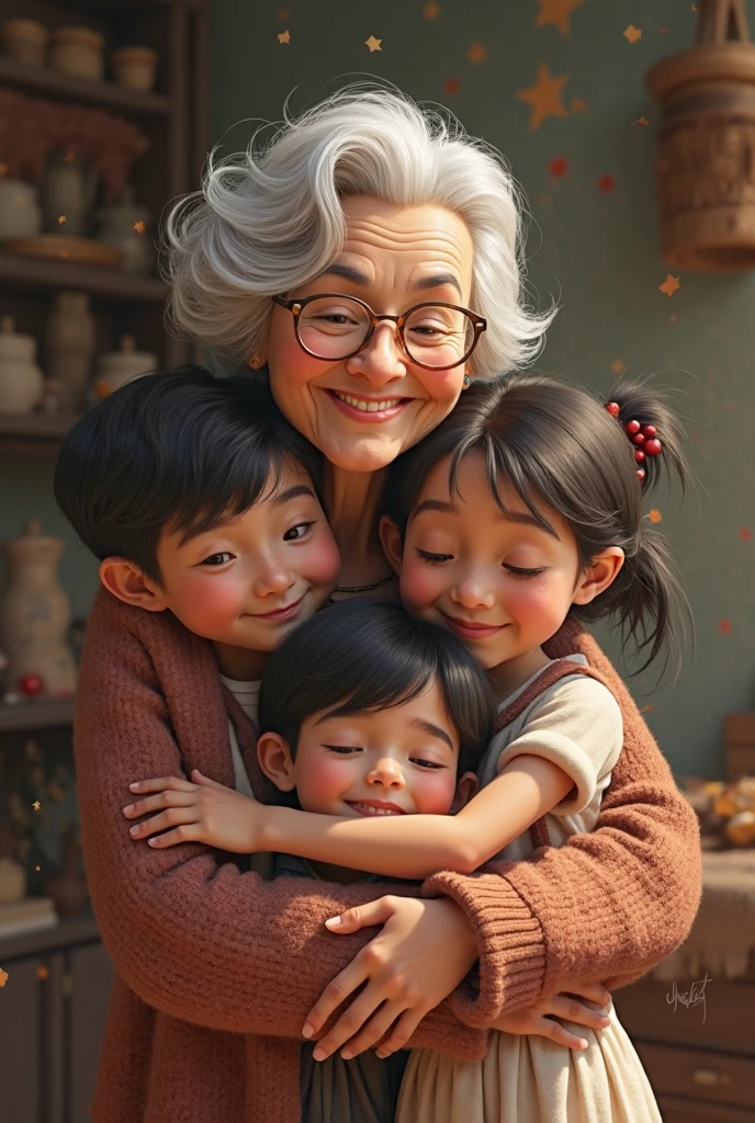 Familial Love between sister and brother and grandma No doubt