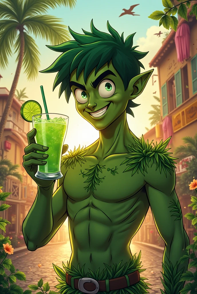 (((intricate design))) (((Top quality))) (((16K))) (((High Definition))) 16K splash art, photorealistic, high-res, ultra sharp, ((masterpiece)), the best quality, expressive eyes, perfect face, Super eyes, perfectly detailed anatomy (((fluorescent lights)))(((natural lighting))) (((1male))) (((muscular))) (((bulky))), (((half-orc))) (((textured skin))) DND, (((green skin))) hairy orc, big thighs, big bulge, extremely tall, lower canines, lupine ears, red long coarse hair tied dreaded hair, stooped posture, smiling, happy, animal fur clothing, (((in a stripclub))) neon lights, pole dancing, alcoholic beverages, (((from below)))