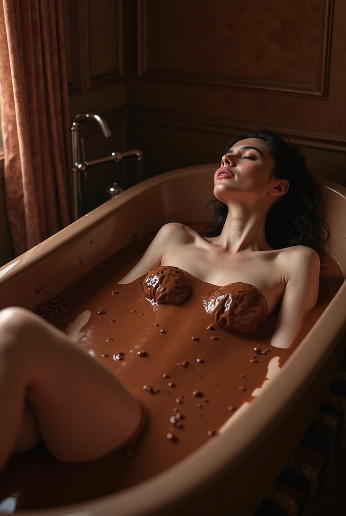 (A young and very beautiful woman is lying on a large silver tray:1.4)、(Spread your legs wide with your knees bent:1.4)、(mouth wide open:1.4)、(Frowning detailed eyebrows:1.4)、Eyes closed:1.2、Detailed Hamstrings:1.2、Wearing white underwear、Detailed sweaty skin、Detailed eyelids、saliva、Detailed teeth、Detailed tongue、Blushing、Ears are red、Trembling、Large Breasts、Detailed wet crotch、Full Body Portrait、Secret Clubs、Shot from above、