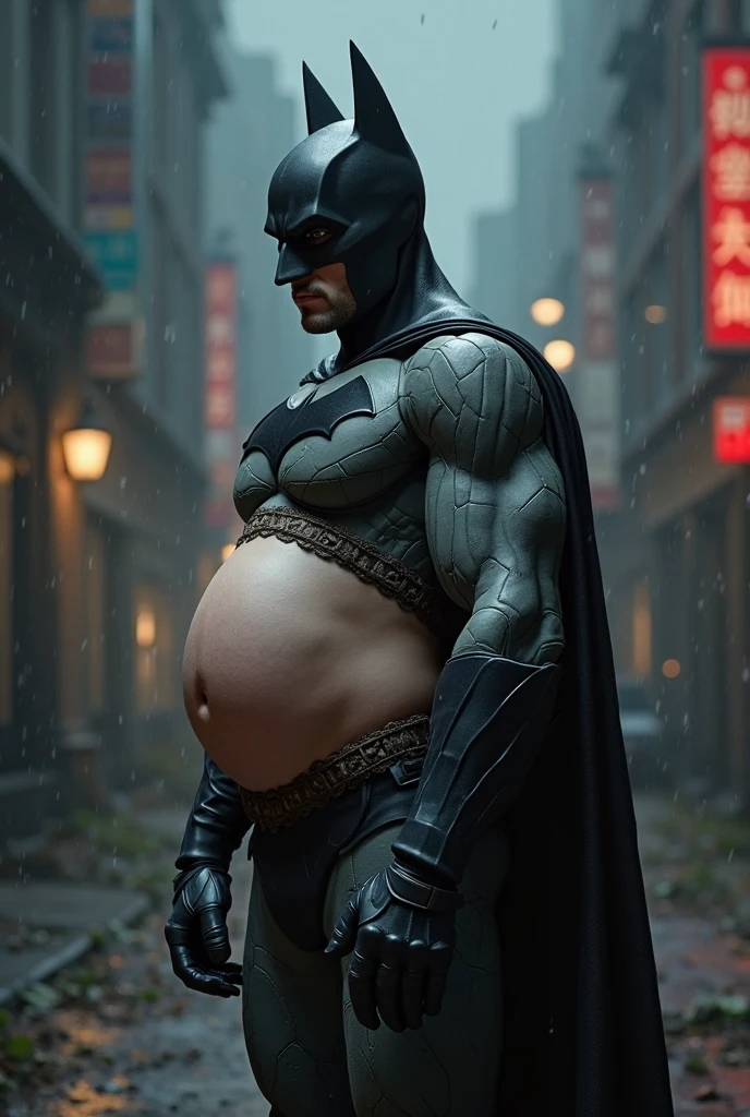 A lizard man with a full belly, muscular body, enormous belly (vore), vore, hand imprint on belly, moving belly. big bulge, illustration, (best quality, 4k, highres, masterpiece:1.2), ultra-detailed, realistic, horror, sharp focus, vivid colors, burping up an object, motion lines, nighttime, glowing eyes,
