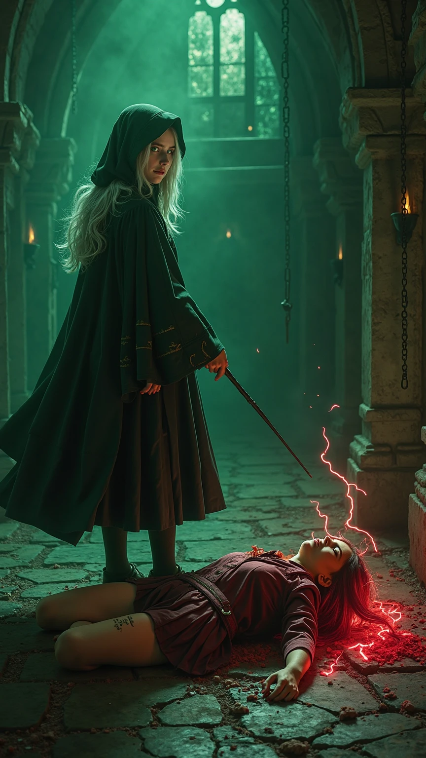 Lucius Malfoy Torturing a Muggle