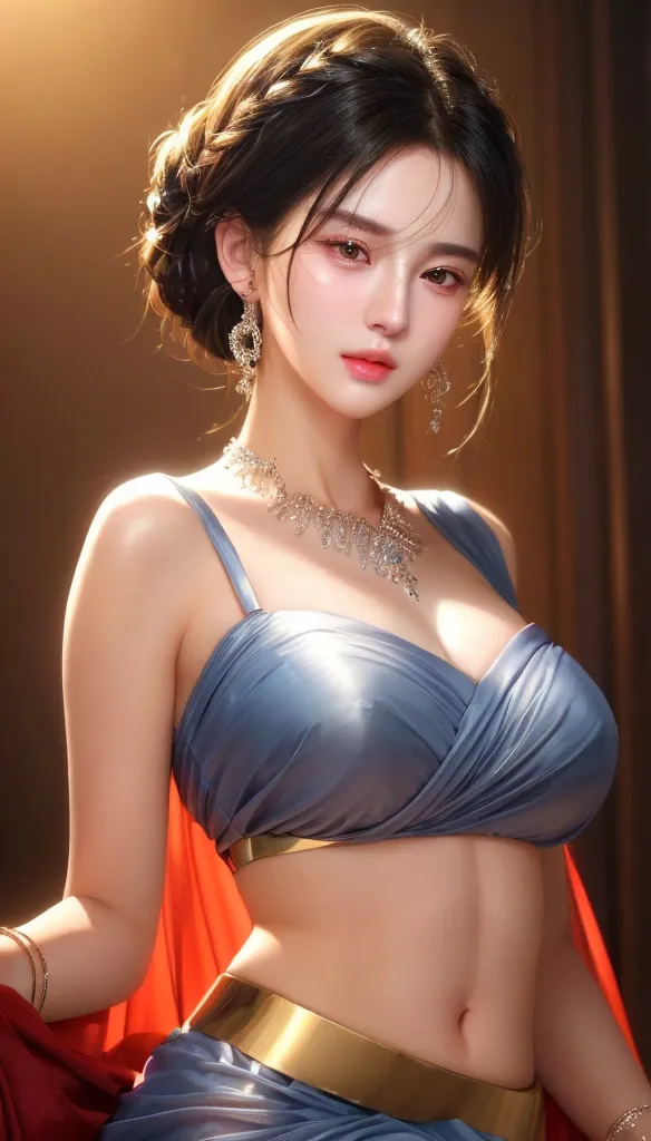 Masterpiece, Best Quality, Extremely Detailed 8k, Ultra HD, Ultra-detailed, Highly Detailed, Ultra High Realistic, Ultra-realistic, Hyperrealistic, Hyperrealism, (1girl:1.5), (Solo:1.5), (Beautiful Rosy Zhao:1.5), (Beautiful Cute European:1.7), Anatomically Correct, (Detailed Realistic Skin Texture), (Realistic Big Breasts), Slender Abs, (Closed Mouth:1.3), Nsfw, Dynamic Pose,