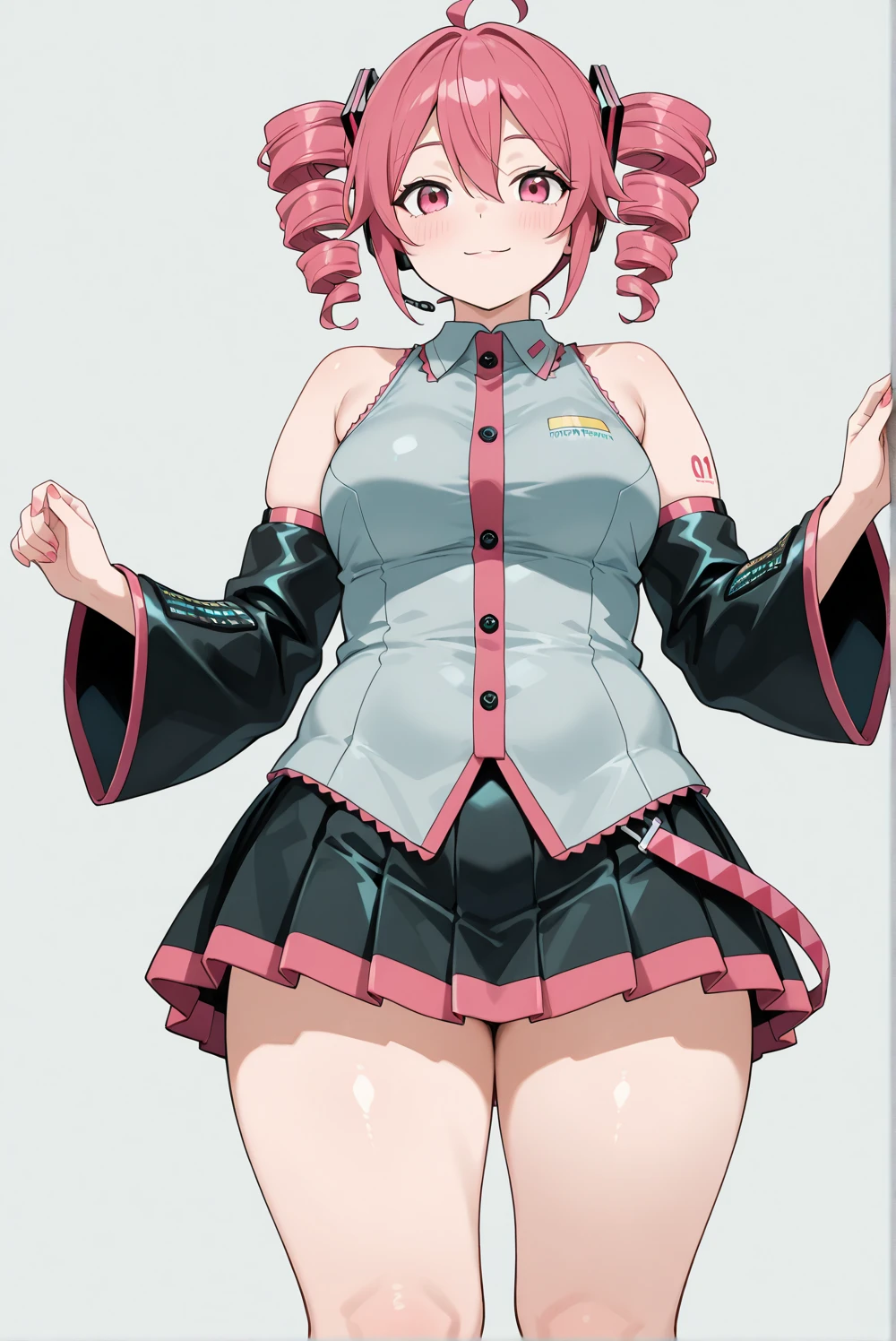 masterpiece, best quality, ultra-detailed, beautiful, nai3, 1girl, solo, full_body, tachi-e,
ibaraki_kasen, solo, 1girl, short_hair, large_breasts, pink_eyes, pink_hair, green_skirt, cuffs, tabard, shackles, double_bun, hair_bun, flower_tabard, bandages_arm, ribbon, short_sleeves, puffy_sleeves, chinese_clothes, chain, shirt,