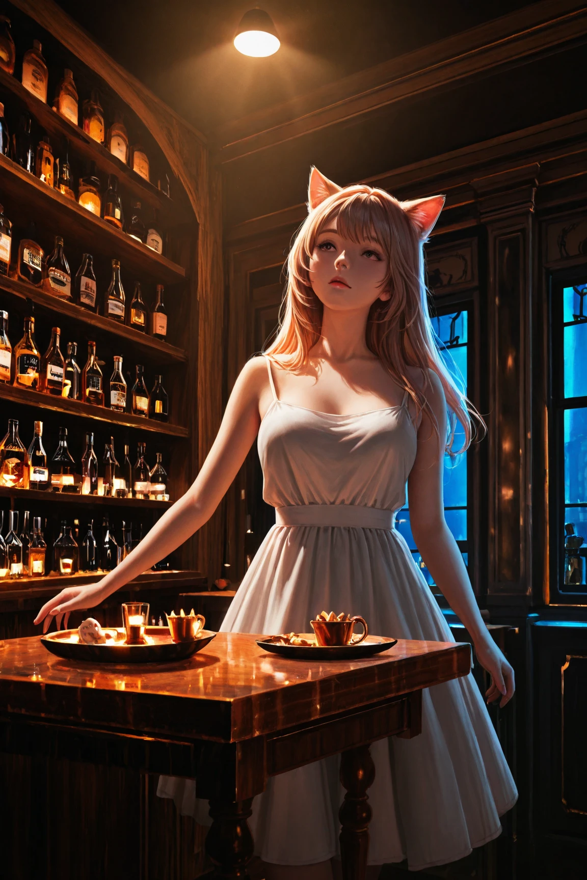Blonde woman taking a photo wearing a cat costume, Charming cat girl, Gorgeous cosplay, elegant Attractive cosplay, Beautiful fox woman, Attractive cosplay, portrait of Ants, Beautiful young cat girl, Very beautiful cute cat girl, Ants from league of legends, A magnificent and elegant portrait, Ants, Beautiful anime cat girl, Steampunk Cat Girl Portrait