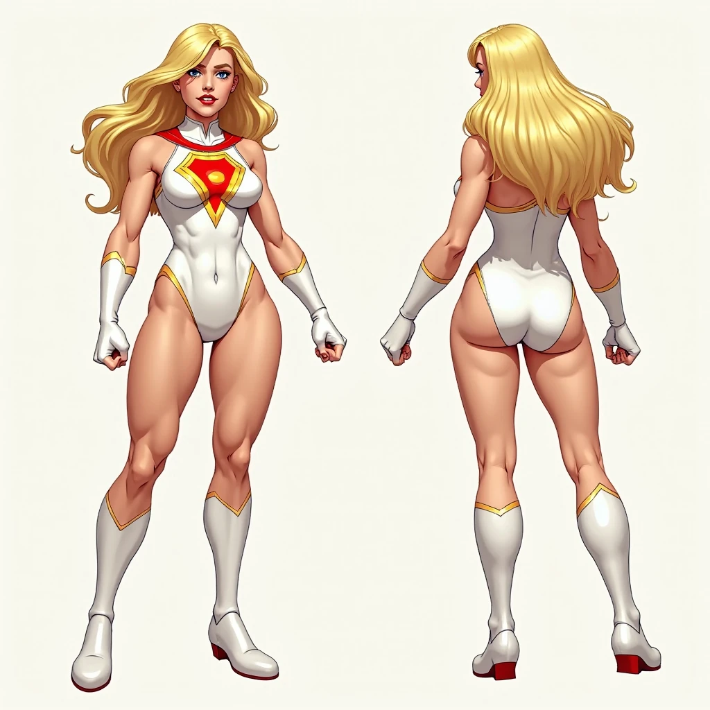 ((masterpiece)),(((best quality))),((character design sheet)), illustration,1man, environment Scene change, jumping, legs spread wide,ass up, breasts touch floor, muscular, white skin, white legs, thick legs,angel halo, scribbles and marks, fire, ((detailed face:1.1)), rough sketches, pose too, blonde and white color palette, 8k,16k, (simple background, light background: 1.3)