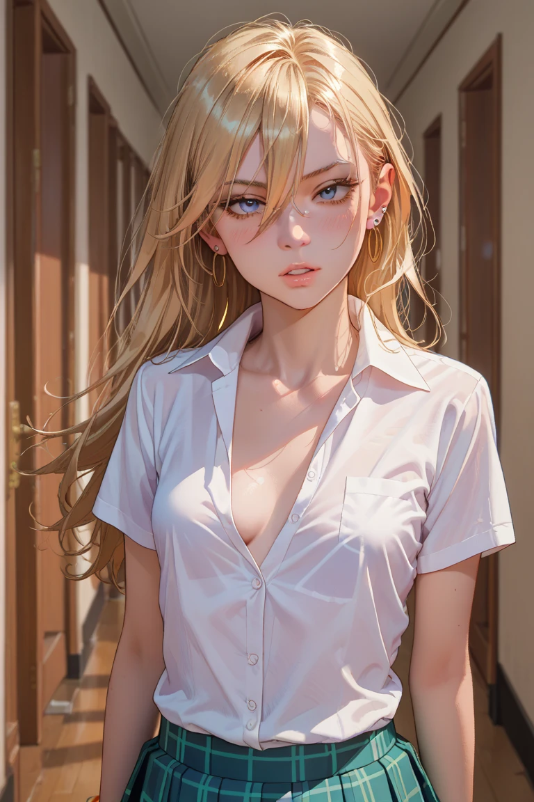 Beautiful blonde woman, With a set of wax that melts and drips down your body. (Masterpiece: 1.2), (best quality), 4k, very detailed, (dynamic elements: 1.4), Highly detailed, colorful details, (rainbow colors: 1.2), (bright light, Atmosphere light), dreamlike, magical, (alone: 1.2)