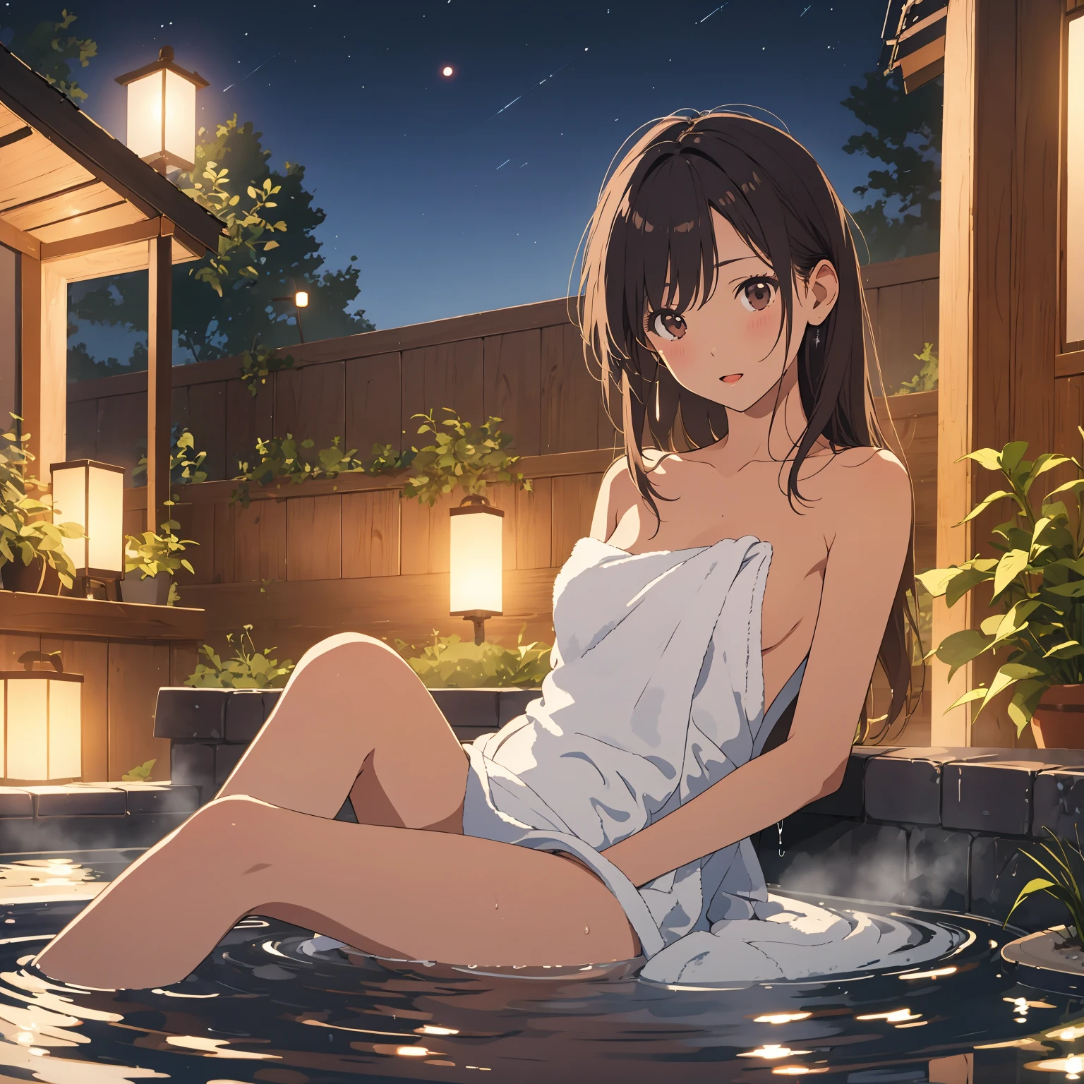 ((Лучшее качество)), ((шедевр)), (подробный), /genpro 1 girl, afloat, bangs, in the bathroom, bathing, bathtub, straight bangs, boat, braid, chest, bridge, brown eyes, brown hair, barbs, city, city lights, cityscape, collarbone, horizon, in the water, lake, long hair, looking at the viewer, medium chest, mole, mole under the eye, night, nude, ocean, onsen, partially submerged, underwater shot, petals on the water, pool, by the pool, reflection, ripples, river, ship, sidewalls, horizon, wet feet, solo, wading, water, jet ski, wet hair ,nendoroid