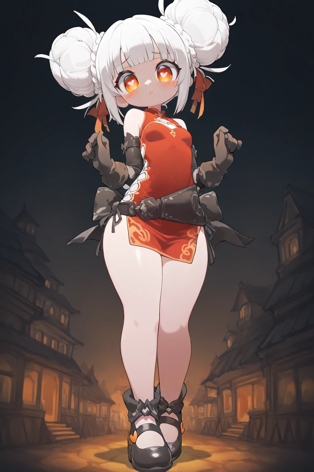 (masterpiece), (best_quality), (ultra-detailed), (illustration), (welcoming), depth of field, 1girl, (paper lantern maiden:1.3), (on a  ledge:1.3), (full body:1.4), (black eyes:1.47), [:creative, skimpy costume design:0.2], cameltoe, wide hips, narrow waist, tall, athletic toned perfect hourglass figure,skindentation, (thighhigh boots:1.2), korean, official art, vivid color, finely detailed, hyper detailed, 8k, high resolution illustration, absurdres, intricate detail <lora:cutemix5:1.3>