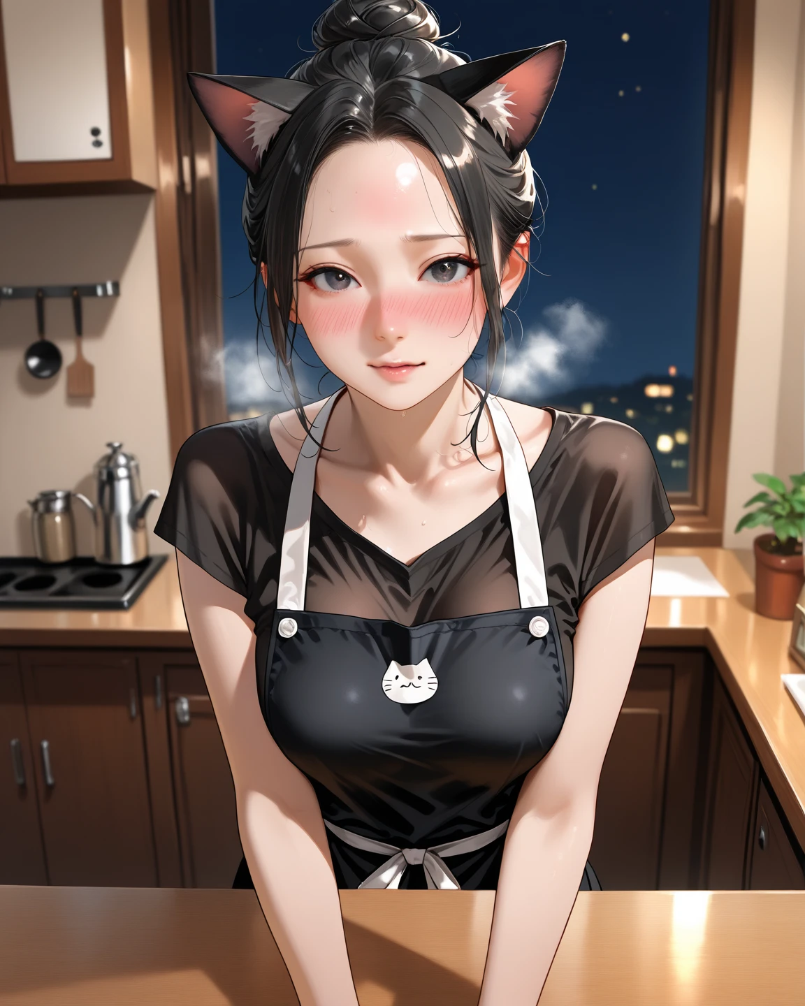 Nude apron
Mask content original face 21 year old girl, small breasts, beautiful breasts, highly delicate skin, HD, goosebumps, visible pores, intricate, masterpiece, highest quality --auto --s2