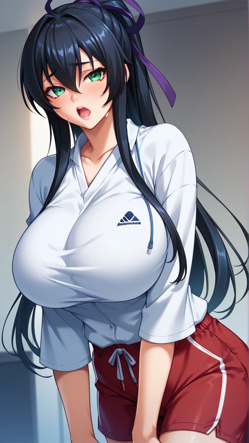 beautiful girl、Big Breasts、Long Hair、Loincloth、Japanese、Background Ring、Many people々々、topless、Full Body Shot