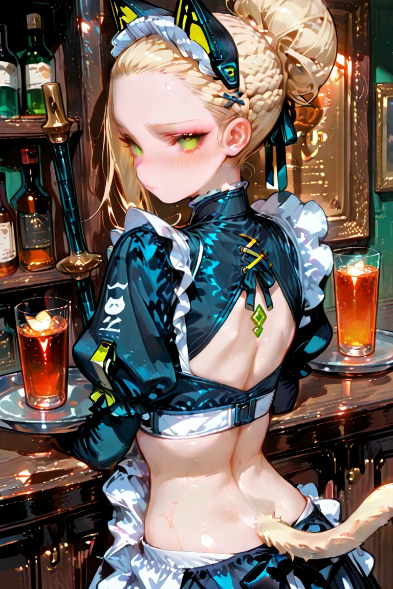 woman, (large size._coat, rabbit_ear_have:1.3),red rabbit_ear,Bunny Girl, 
good hand,4k, high resolution, Masterpiece, best quality, head:1.3,((Hasselblad Photography)), ผิวที่haveรายละเอียดประณีต, Sharp focus, (movie light), soft light, Dynamic angle, [:(ใบหน้าที่haveรายละเอียด:1.2):0.2], Medium bust,(((In the bar))),