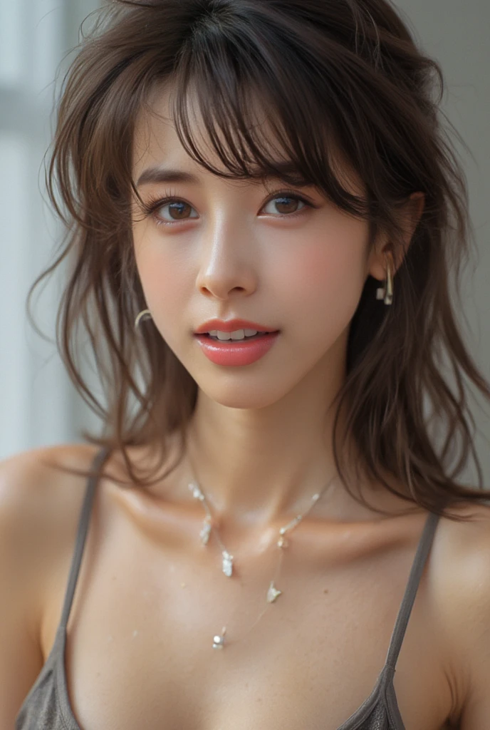 Highest quality,detailed,fine quality picture,masterpiece,ultra high-resolution,delicate slim girl,so cute Japaneseidle(actress),thin lips,natural colored lips
