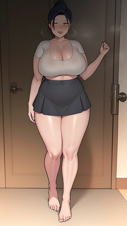 big breasts, Big Hips, full body shot, Mature mother, Whipping the lower body, Voluptuous thighs, Ample calves, Bewitching Mature Woman, Perfect body, Plus Size Model, topless, Erect nipples, Mature nipples, Very thick pubic hair, Wearing high heels, All Nude,