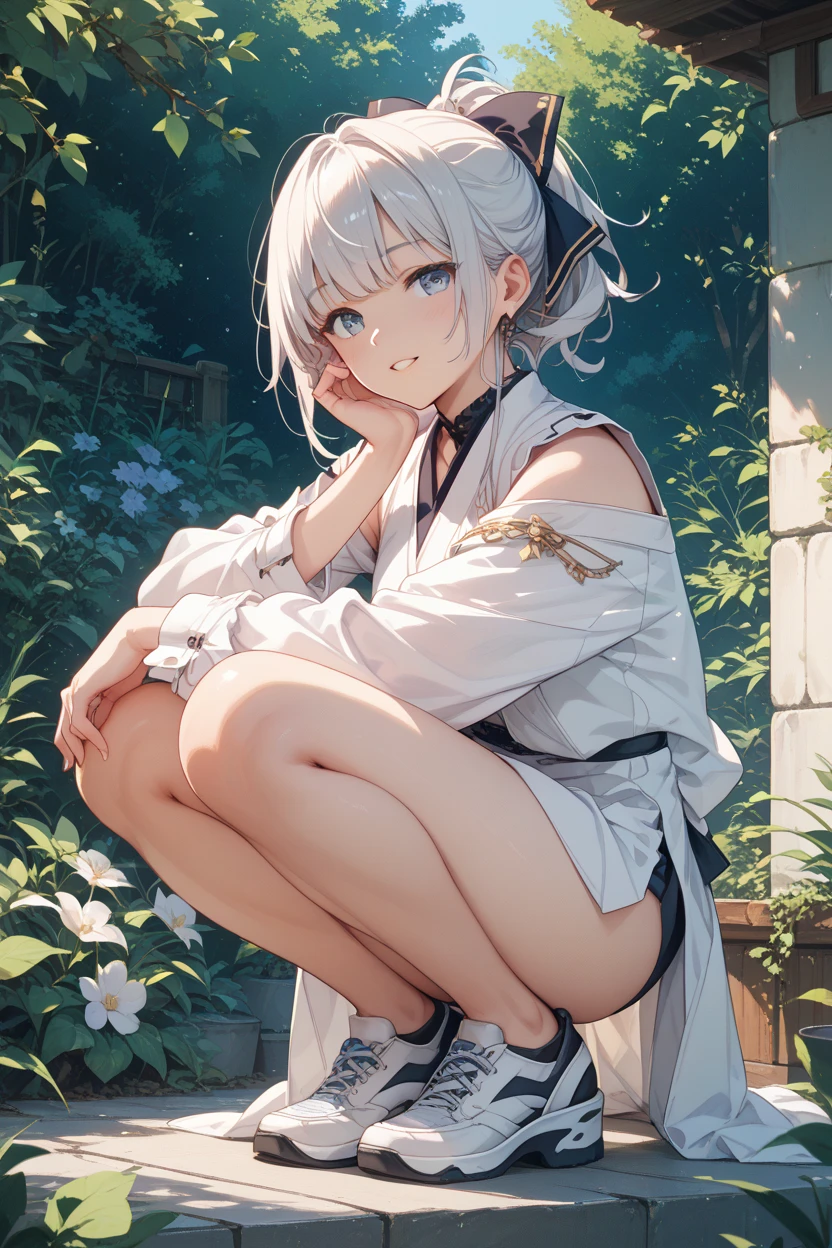 masterpiece,best quality,extremely clear 8k wallpaper,sidelighting,1girl,gawr gura,<lora:Gawr Gura:1>,standing,lying face down, head toward the camera,spiked hair