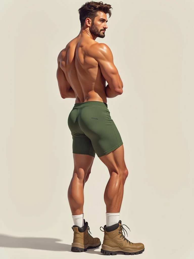 4 meter tall slightly overweight indian men. 20 years old. Young fresh face. In london with friend. Height and Size difference. Very sexy Posing for camera. Muscular. Wearing cargo shorts, socks and sneakers. Slight belly fat. Big ass. Very long legs. Bigger arms. Taller.
