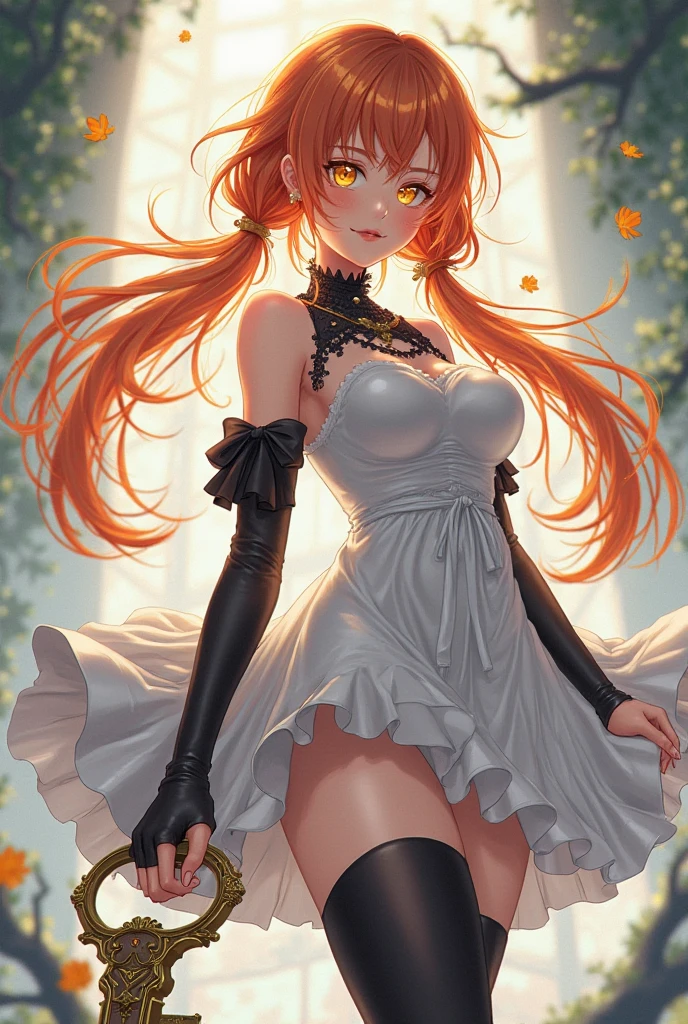 a beautiful woman, peach hair, Surrounded by trees, see-through dress, hair exploding into multicolored flowers, finely detailed features, intricate brush strokes, beautiful lighting, Cinematic, Color Grading, Depth of Field, intricate details, Unreal Engine, Character Concept Art, creative, expressive, stylized anatomy, digital art, 3D rendering, unique, award-winning, Adobe Photoshop, 3D Studio Max, well-developed concept, distinct personality, consistent style, HW*