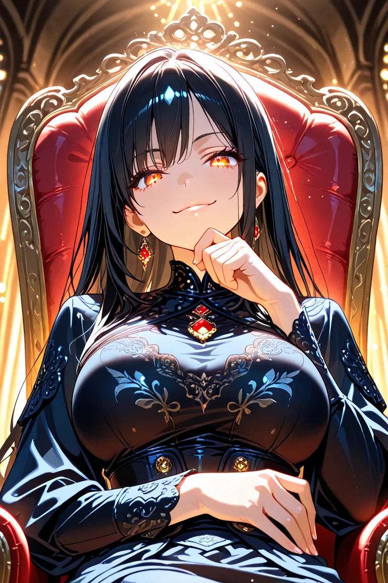 hair flaps massive hair long hair black hair onyx pale skin yellow eyes huge muscles huge breasts empty eyes empty eyes blush girl red silk red silk silk sad pale red silk sad rose petals marble columns rose petals marble columns