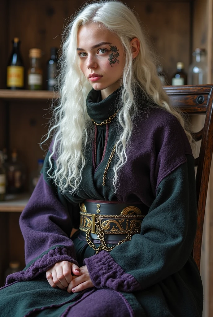 DEN_taylorizlame_OF,
((dressed in rags:1.2) in a (shanty shack:1.1) made of wood and sticks, apothecary, (alchemy:1.1), witchdoctor, mystic, decaying, (rundown shack:1.2), (dark room:1.2), shanty shack, (wearing raggedy clothing:1.1), (rag clothes:1.2):1.2),
bokeh, f1.4, 40mm, photorealistic, raw, 8k, textured skin, skin pores, intricate details <lora:epi_noiseoffset2:1>, epiCRealism <lora:ClothingAdjuster3:-1>