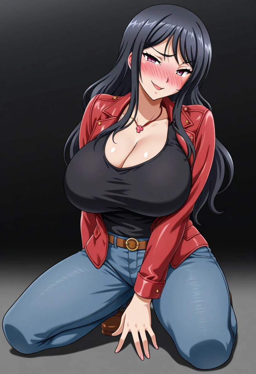 (masterpiece, best quality:1.2), (1girl, solo), (High quality:1.4), (High detailed:1.2), anime style, Boa Hancock, a girl with 18 years old, (shirt lifting, pants, breasts naked),