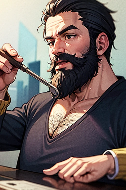 Rapas ruivo de bigode
