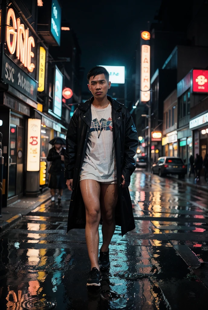 best quality,4k,8k,highres,masterpiece:1.2,ultra-detailed,realistic,nighttime city scene,attractive,fit,relaxed,naked Asian man,diverse LGBTQ men,enjoying,ambient lighting,urban environment,peaceful atmosphere,quiet streets,neon lights,gentle rain,reflection on wet pavement,sexy,confident poses,positive energy,vibrant colors,expressive eyes,smooth skin,sculpted abs,warm color tones,modern architecture,stunning skyline,multicultural community,lively nightlife,acceptance,celebration of diversity,positive LGBTQ representation,unity,queer pride