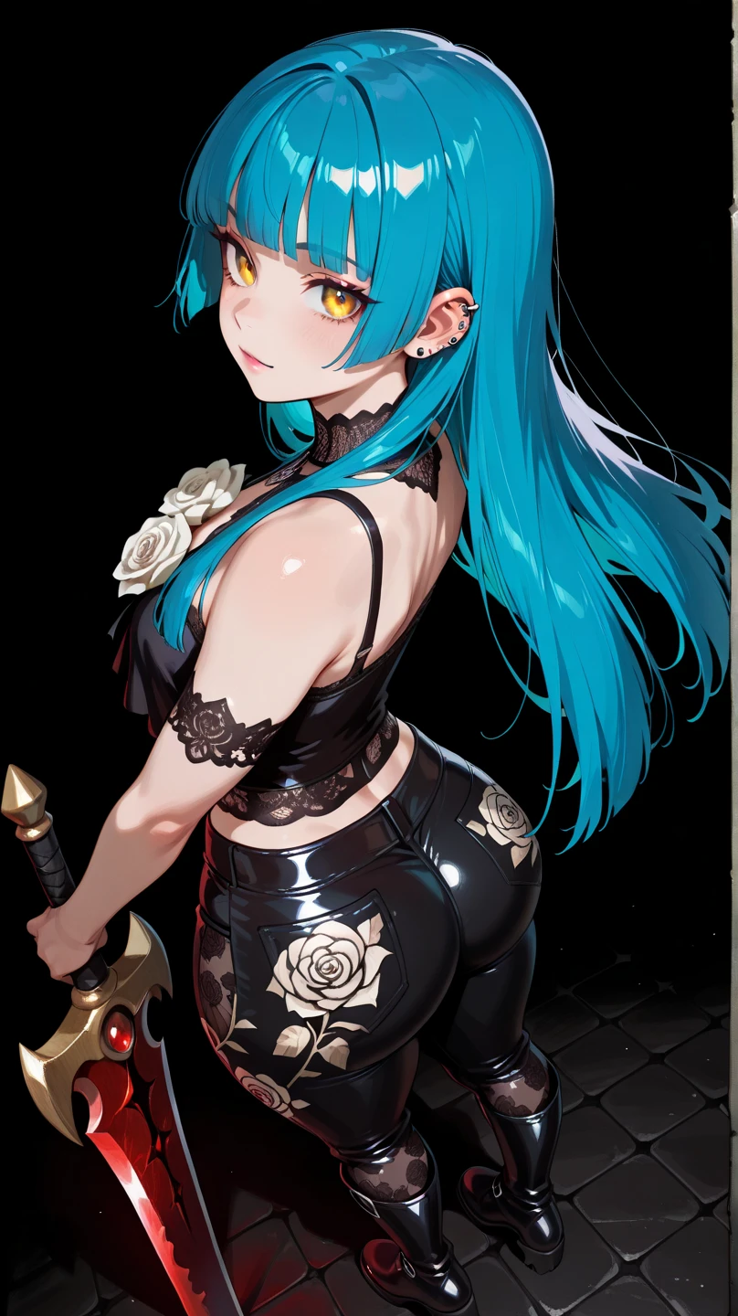 dark sakura spats Rear view