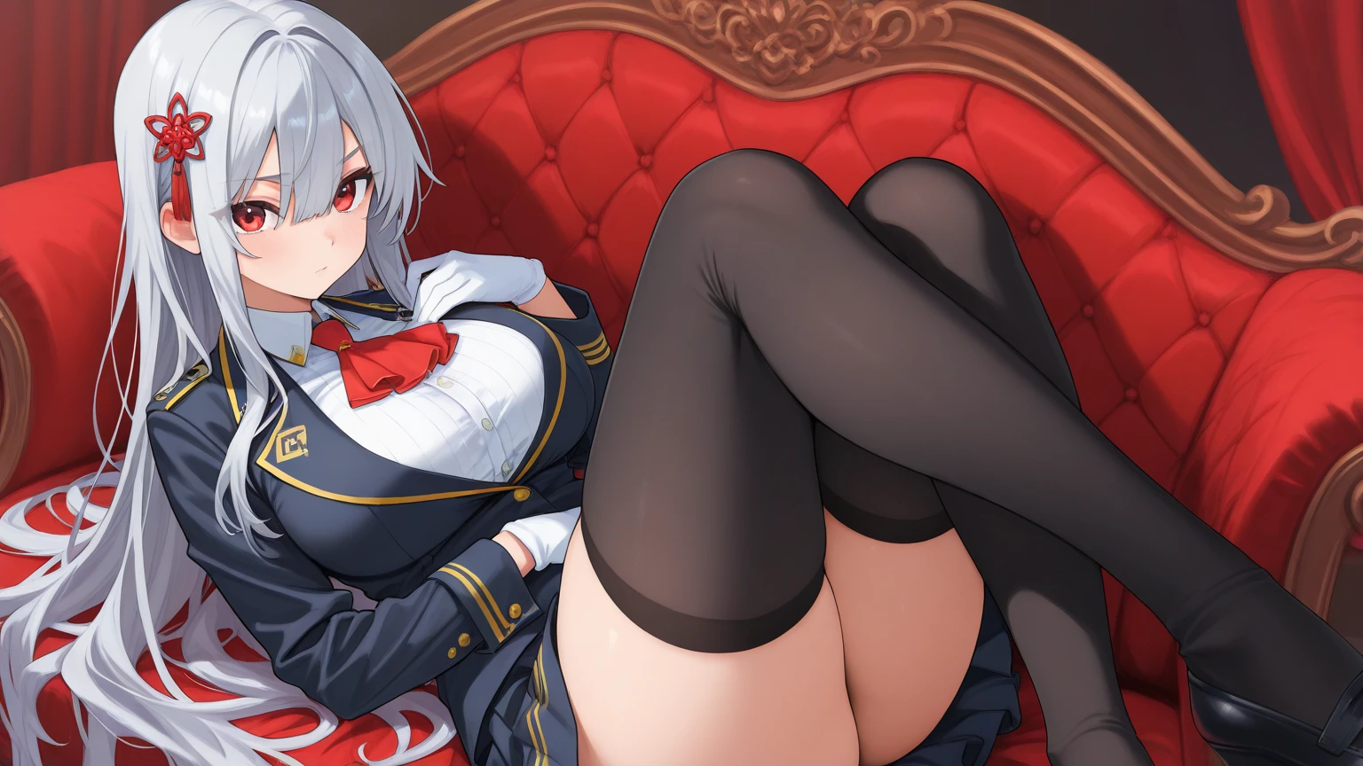 BREAK Perfect ???????、(High resolution:1.2)、Incredible illustrations、(Cute illustrations:1.2)(nsfw)
(Beautiful background,(on the couch))(netorare,yuri,multiple girls,dutch angle) 
2gial((blonde hair,shiny hair,hair intakes:1.8,long hair)(doyagao)(a girl,, 1.4meters, 35kg),17-year-old,flat chest))(Black coat,Combat Uniform,,garter straps,Eye patch),
        ((gradient grey hair,shiny hair,hair intakes:1.8,Dark Skin:1.6)(doyagao)(a girl,height 1.7meters, 40kg),,17-year-old))
 (Black coat,ゴシック風Combat Uniform,,garter straps,eyepatch:1.8) )a girl kissing a girl.rape
