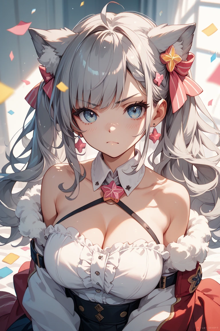 absurderes、ultra-detailliert、masterpiece、top-quality、BREAK、Official art、(Beautifully Aesthetic:1.2)、(watercolor paiting:Curly)、BREAK、Devilish Pretty Girl 1.2、a beauty girl、(kawaii:⒈3)、sixteen years old、BREAK、((Seven hair colors:1.4))、BREAK、striated hair、((Random hairstyle:1.2))、(Splash)、(フラクタルアート1.3)、BREAK、Cat's ears、A sexy、(Ultra-detailed hands and fingers:1.2)、BREAK、humanoide、BREAK、((Ruffled skirt and open chest of drawers in China((colourfull))Nayukata:1.2))BREAK、((heterochromia iridis、BREAK、Variegated eyes))、BREAK、Since a while ago:1.2、randome pose、BREAK、stick out buttocks、shyly smile、red blush、Happy smiling face、BREAK、Look at viewers、((Cute with super intricate embroidery pattern((blanche))String panties:1.2))、BREAK、((AI Concert:1.4))、BREAK、livestream、BREAK、Lighting with neon glow on background、BREAK、Get backstage background on professional stage、BREAK、profetional lighting、BREAK、Singing with microphone in hand、((Panchira appearance)) Skirt Lift Up:1.2、Fan Service