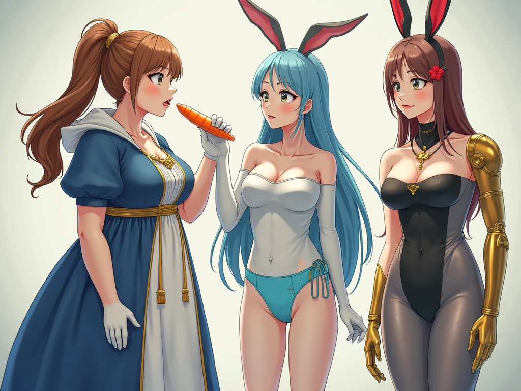 hyper breasts, cartoony, nanachi holding a used condom