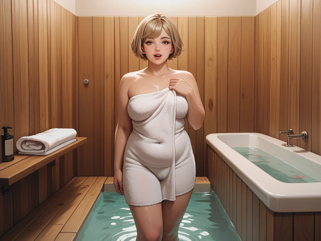 SAUNA,sitting,spread legs,(fellatio gesture),(floating in water),(soaked),(clothed:1.5),baggy t-shirt,(see through),lace swimsuit,(random porn pose),silver hair,(Thin type:1.5),(large breasts),(random hairstyle:1.2),(Highest image quality, (8K), Ultra-realistic, Best Quality, High quality, High Definition, high quality texture, high detailing, Beautiful detailed, fine detailed, extremely details CG, Detailed texture, realistic representation of face, masterpiece, presence)