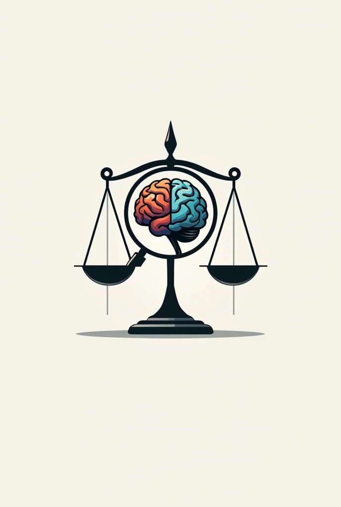 mix the symbols of psychology and law courses 