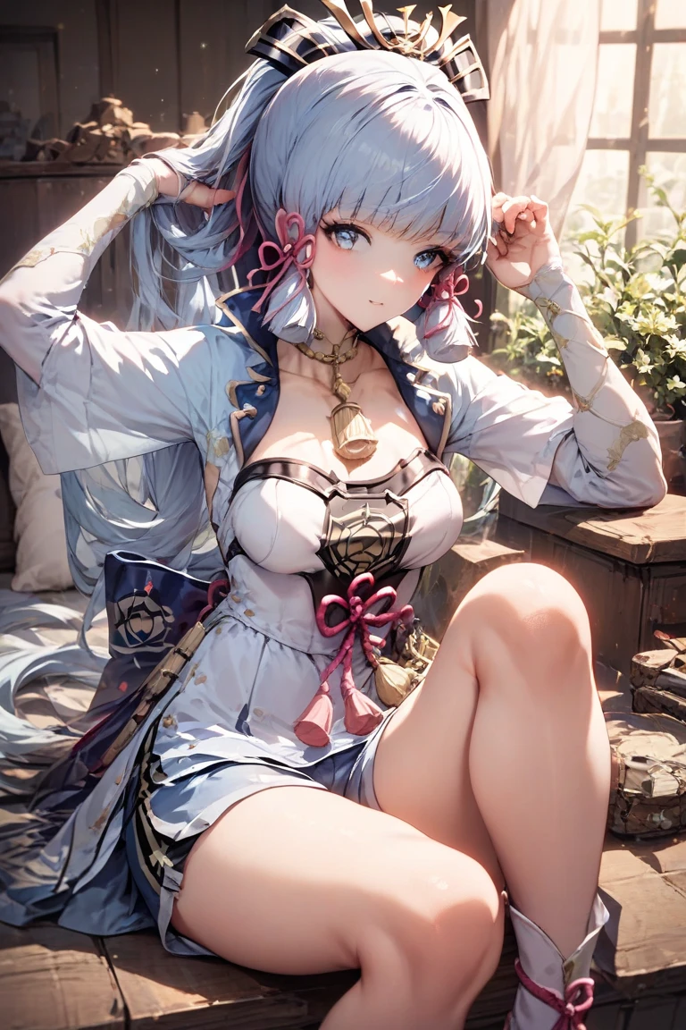 （（best qualtiy））， （（tmasterpiece））， （detail：1.4）， Beautiful cyberpunk female images，hdr（HighDynamicRange），Ray traching，NVIDIA RTX，Hyper-Resolution，illusory 5，sub surface scattering，PBR textures，post-proces，Anisotropy Filtering，depth of fields，maximum definition and sharpness，Many-Layer Textures，Albedo e mapas Speculares，Surface coloring，Mitsu-Accurate simulation of material interactions，perfectly proportioned，rendering by octane，Two-colored light，largeaperture，Low ISO，White balance，Rule three points、8K raw data、Beautiful bright blue pupils，off-the-shoulder clothes，Fine pupils，Delicate face and eyes，long eyelasher，Blushlush，Delicate and fluffy hair，pink lip，Pure，Cute face，Sweet girl，Artistic sense，Casual wear，Advancedsense，butterflys，Cherry blossom petal，Beautiful hair accessories，Long hair and waist，Hair fluttering in the wind，Snow-white fox ears，curlies，Snow-white fluffy tail，Positive light，The light from the back window is backlighted