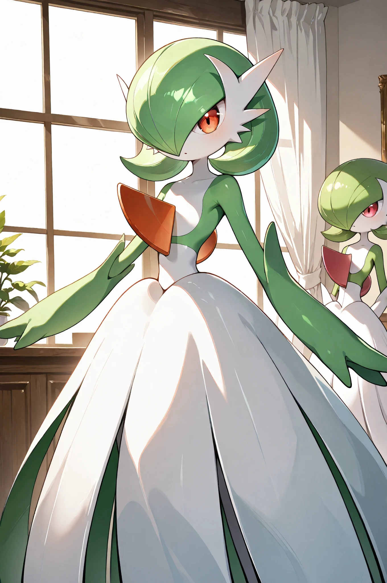 anthropomorphic rat、Respected women、Full-body image、femele、without background、Plain background、gardevoir、lawyer、Having a book、Deities、gardevoir、rat