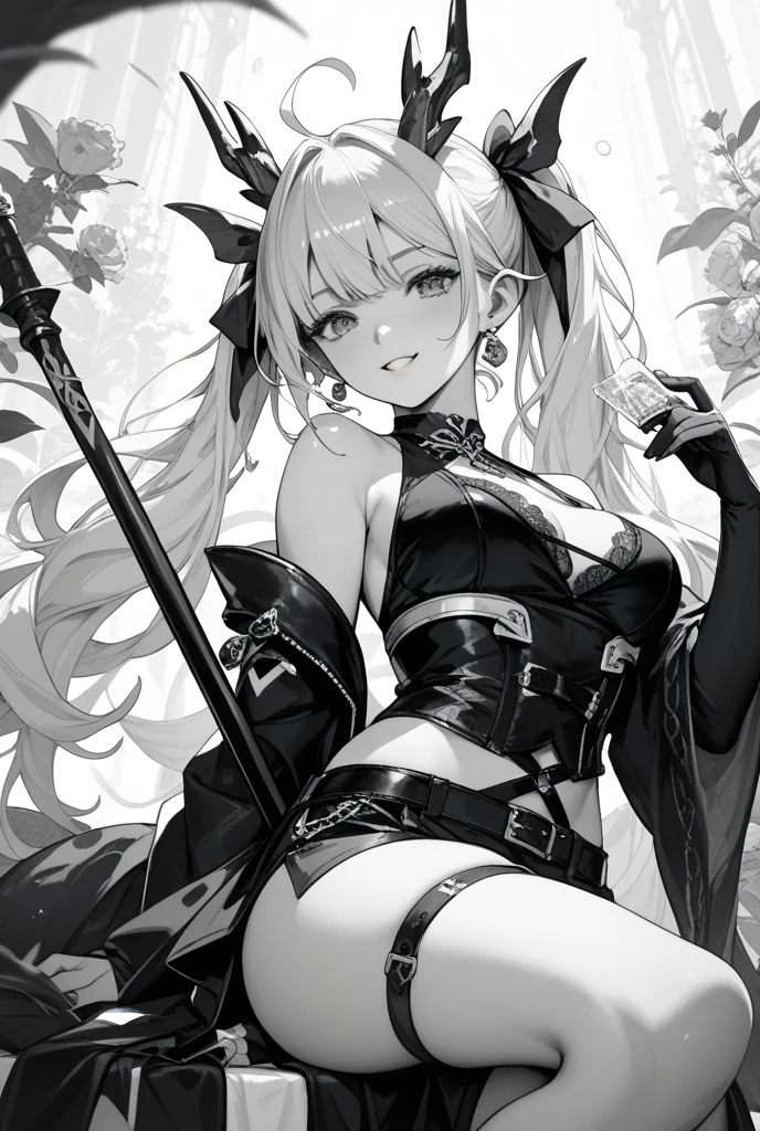 Fine, (Best Illustration), 8k Resolution, Intricate Details, Best Quality, Realistic, Ultra Detailed, Best Lighting, Best Shadows, Ultra HD, A Witch, Night, Magic, Dark Style, Witch, Witch Hat, shining red eyes, masterpiece, high_res, Beautiful face, tyndall effect, photo realistic, (high detailed skin:1.2), 8k uhd, dslr, high quality, Photograph, high resolution, 4k, 8k, Revealing Witch Dress, medium breasts, absurdres, ponytail contorted, best ratio four finger and one thumb, monochrome, tons of tattoos, Hex Tattoos, breast tattoo,