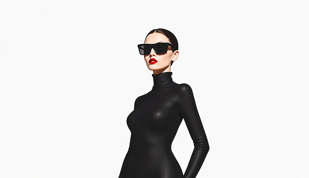 <lora:ptr1cknagel_v1:0.9>, (masterpiece art:1.1), (best quality), a woman with sunglasses and a leather bra, in the art style by Patrick Nagel, Beautiful, Erotic, highly detailed painting, (highly detailed ink lines), (Detailed Face), (Detailed Eyes:1.1), (perfect breasts), pin-up pose, Professional Photography, official art, synthwave, androgynous, 8k, HD, high quality, award winning,
